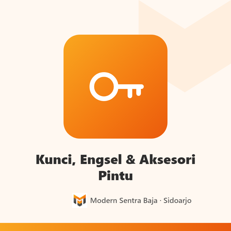 Kunci, Engsel & Aksesori Pintu — Engsel Clasic 4'' Putih