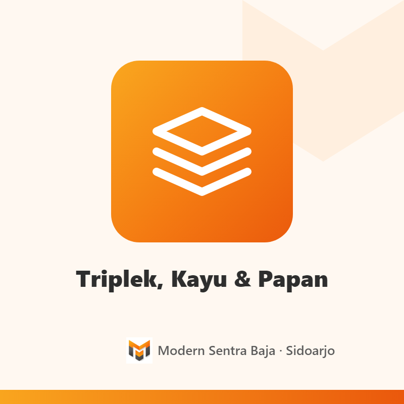 Triplek, Kayu & Papan — Triplek Almini Jeruk